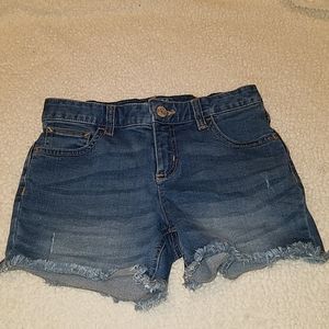 Factory Distressed Justice Shorts Girls
